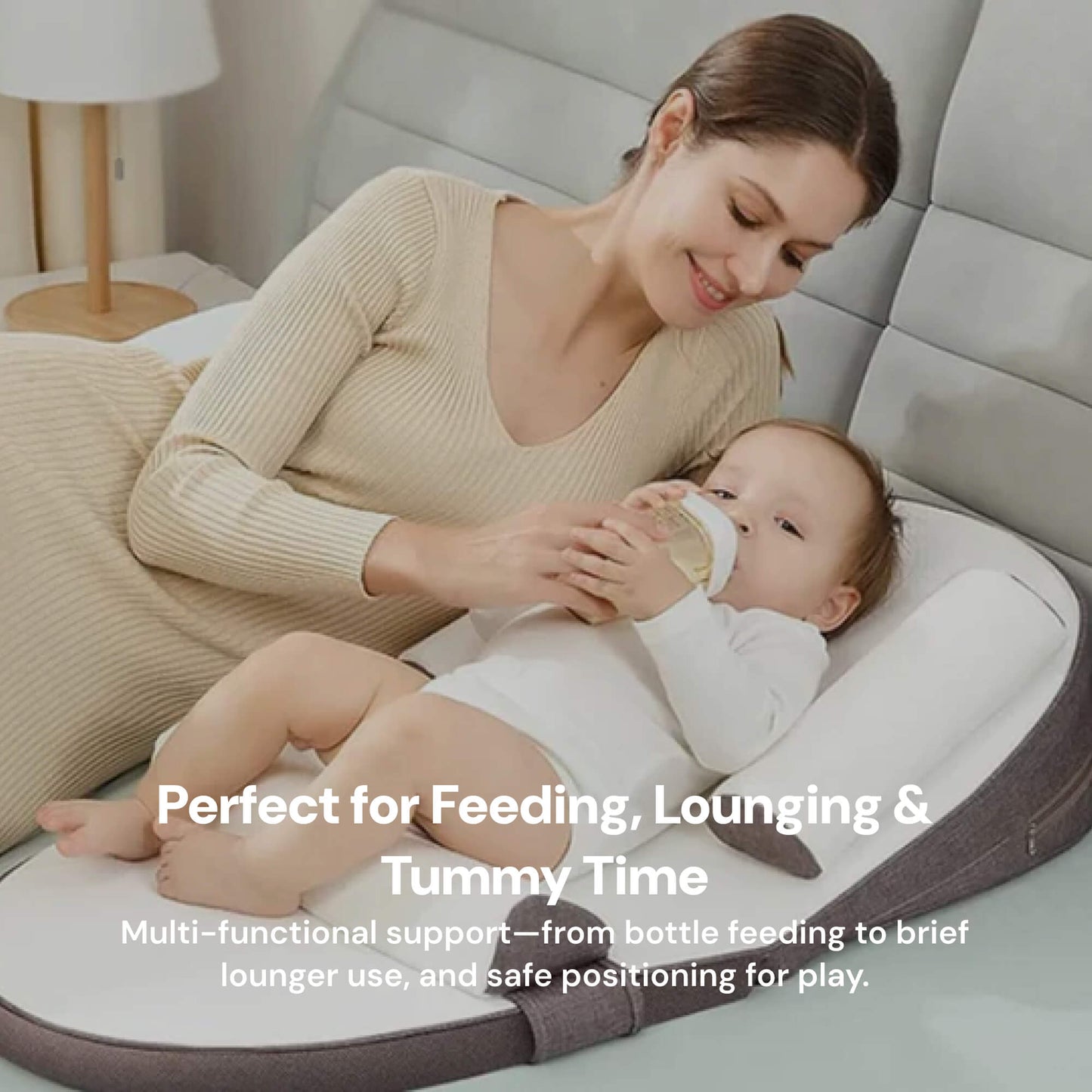 Infant Wedge Pillow for Acid Reflux – Washable Baby Reflux Pillow with Inclined Support | Safe & Comfortable for Newborns 0–36 Months