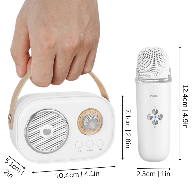 Portable Karaoke System for Kids | Dual Microphones, Bluetooth & Fun Voice Effects for Family Gatherings and Parties