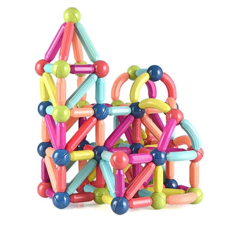 MysticBlocks™ | Magnetic Building Blocks Set | Colorful Construction Toys for Creative Play & STEM Learning