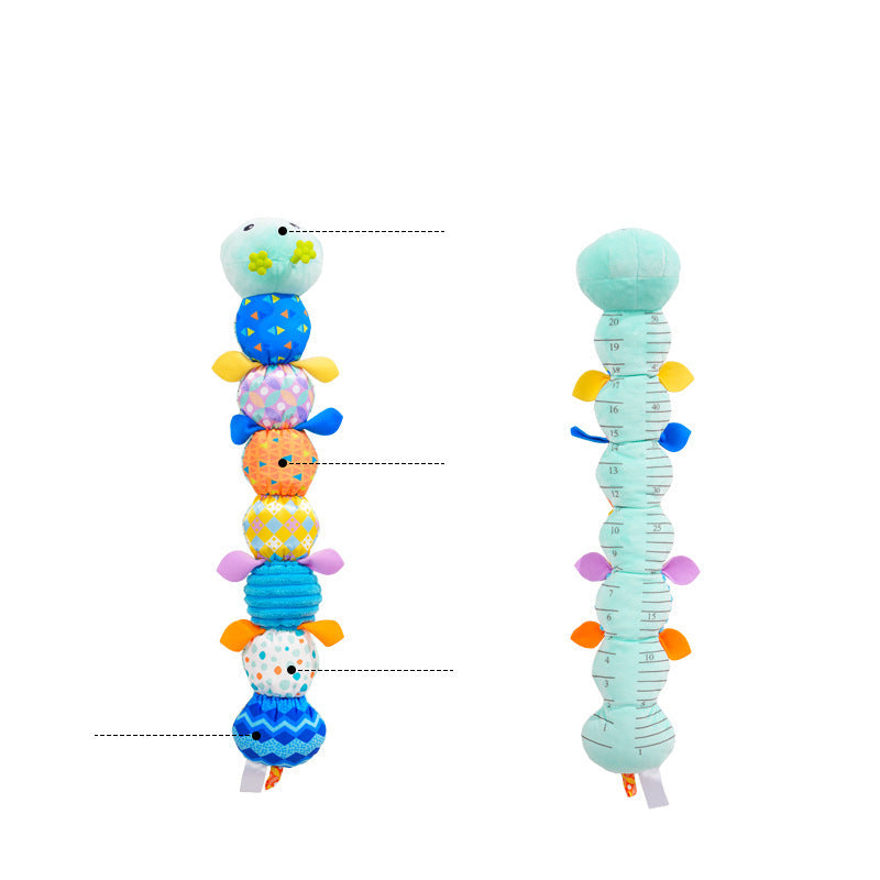 Sensory Plush Rattle Caterpillar | Soft, Colorful & Engaging Toy for Baby's Auditory and Tactile Development