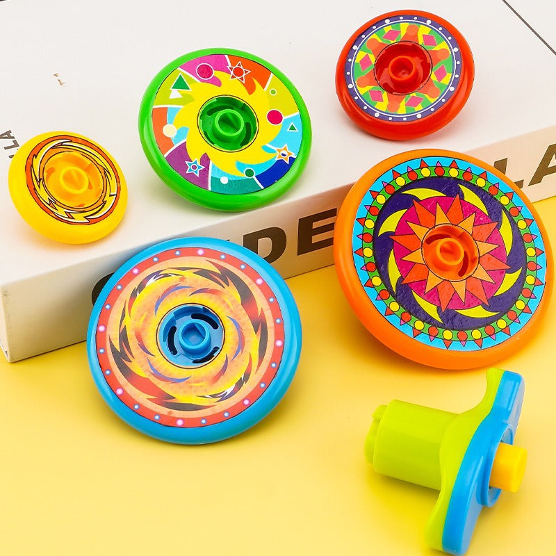 Whirlix™ | Stackable Spinning Top Toy for Kids | Colorful Educational Playset | Develops Motor Skills & Hand-Eye Coordination