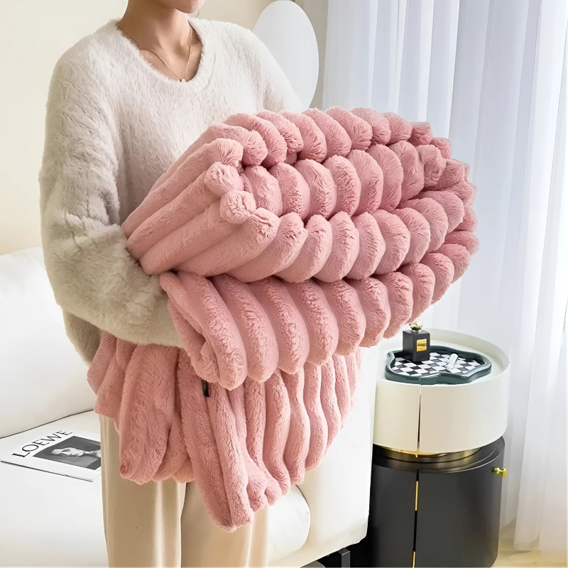 Soft Throw Blanket | Cozy and Plush Teddy Throw for Extra Comfort