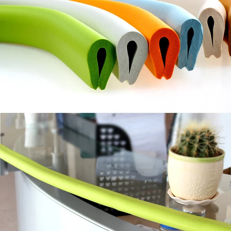 Safety Corner Guards for Kids, 2m Baby Bumper Strip, Table Edge Protection, U-Shaped Corner Cushion with Adhesive