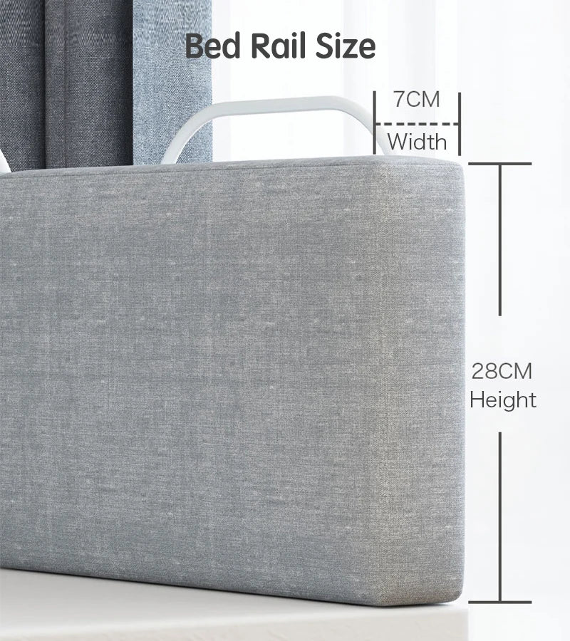 Baby Bed Rail Safety Barrier - 47cm Child Bed Fence Railing for Kids' Bed Protection and Safety