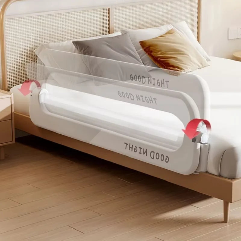 Baby Bed Rail Guardrail Safety Barrier for Crib & Toddler Bed - Prevents Falling, Side Protective Rail for Safe Sleep