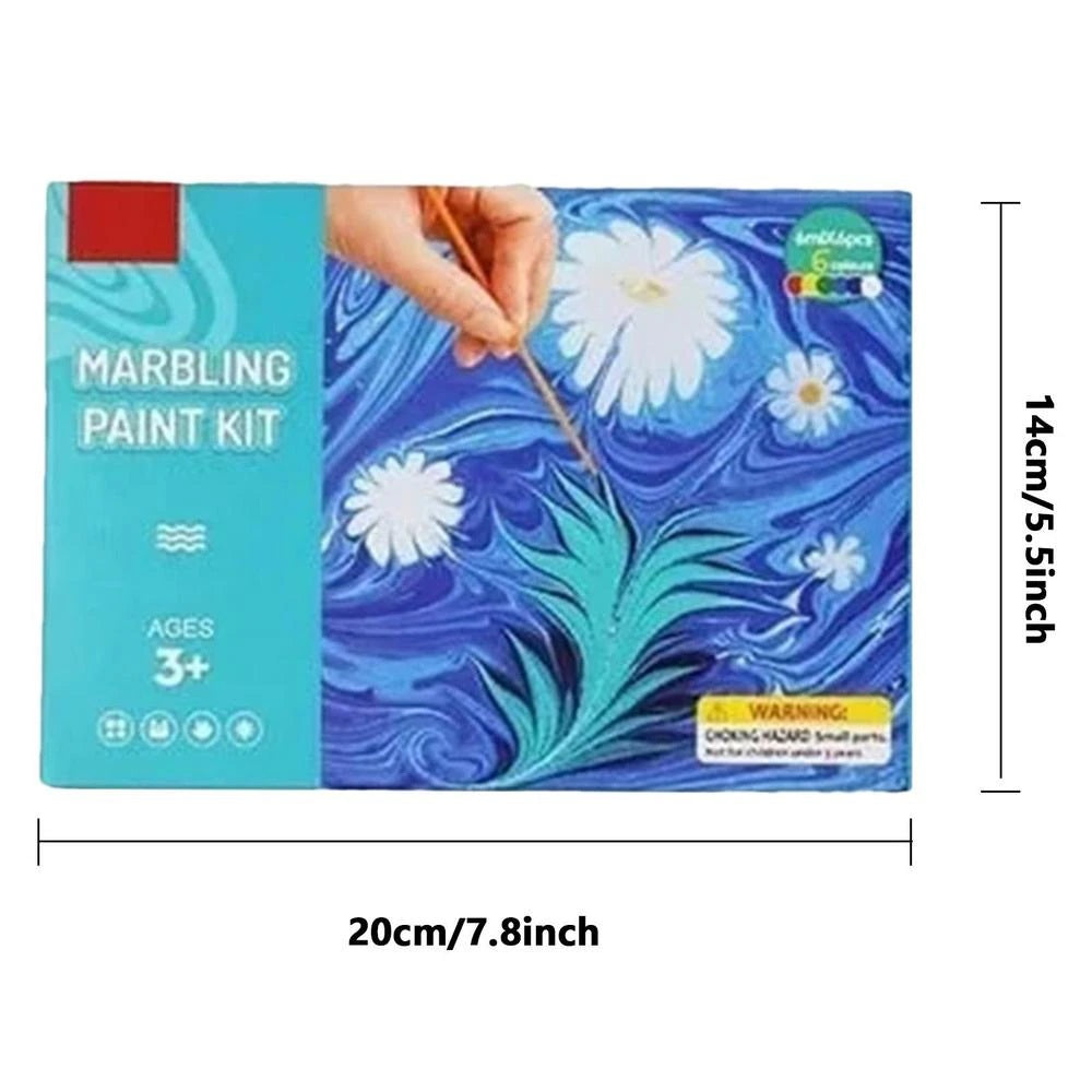 Art Water Marbling Painting Kit – Create Stunning Artwork with Marbled Designs for All Ages