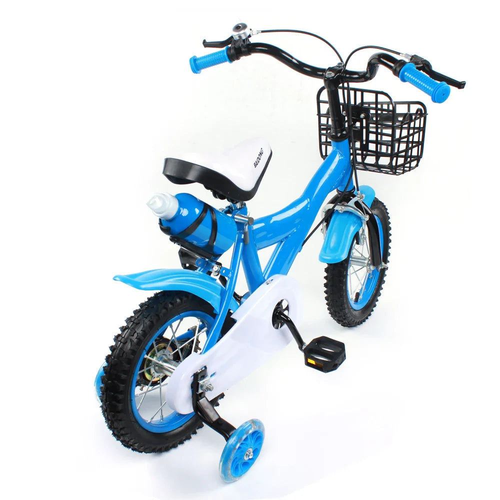 Carbon Steel Indoor Outdoor Kids Bike with Training Wheels, 12-Inch Bicycle for Children, Perfect Gift for Active Play