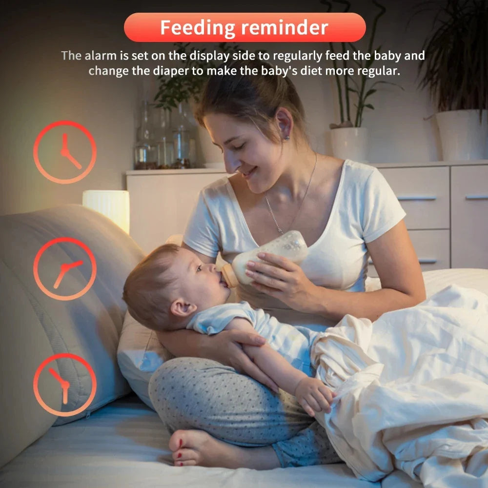 Wireless Video Baby Monitor with 3.5-Inch Display, Night Vision, Temperature Monitoring & Two-Way Audio for Baby Care and Security