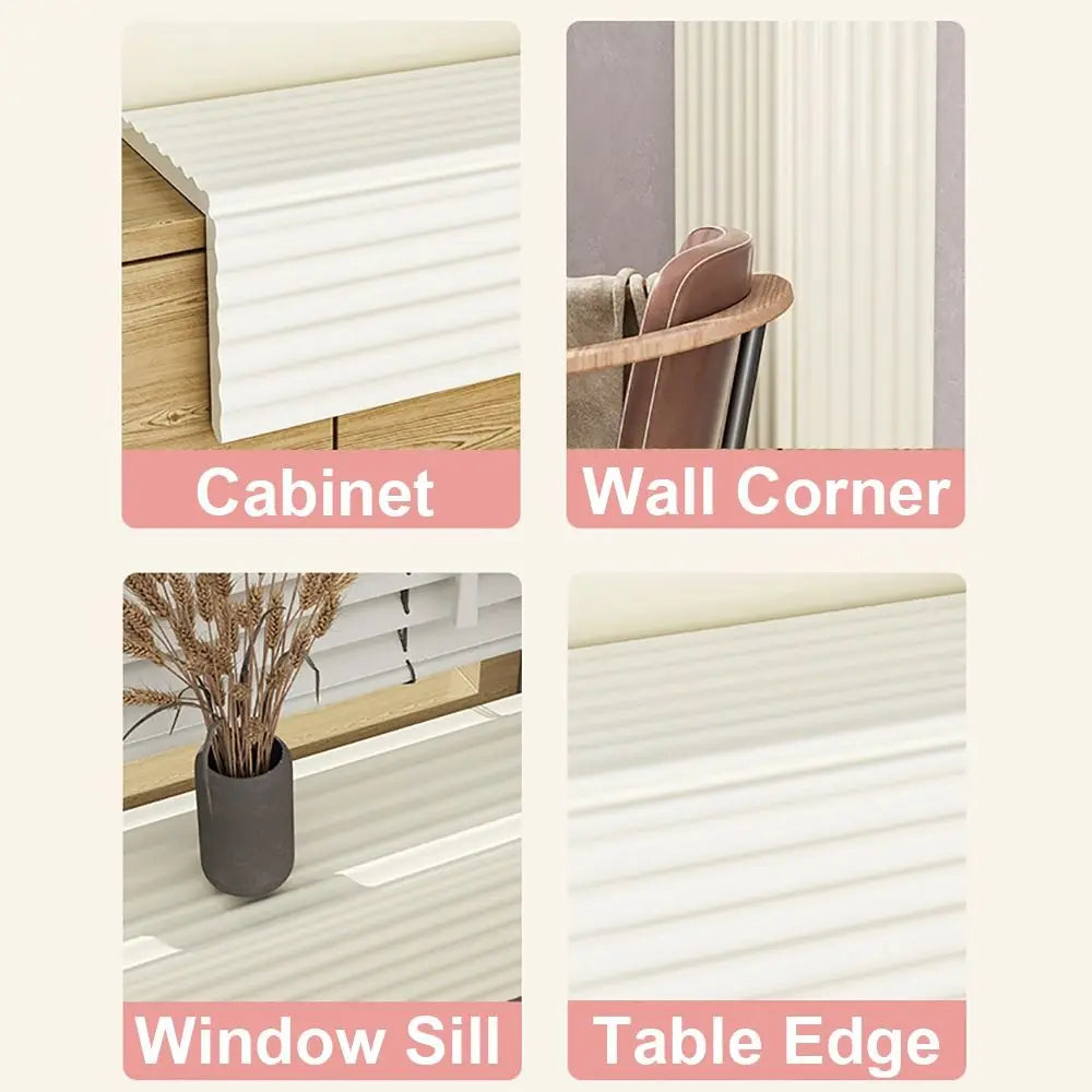 Kids Window Sill Desk Edge Guard Strip - Thickened Baby Safety Wall Corner Protector, Self-Adhesive 2m Anti-Collision Cushion for Childproofing