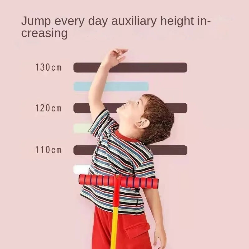 Foam Stick Jumper for Kids - Indoor Outdoor Sports Games Toy for Fun Fitness & Bounce Improvement - Sensory Gift for Boys & Girls