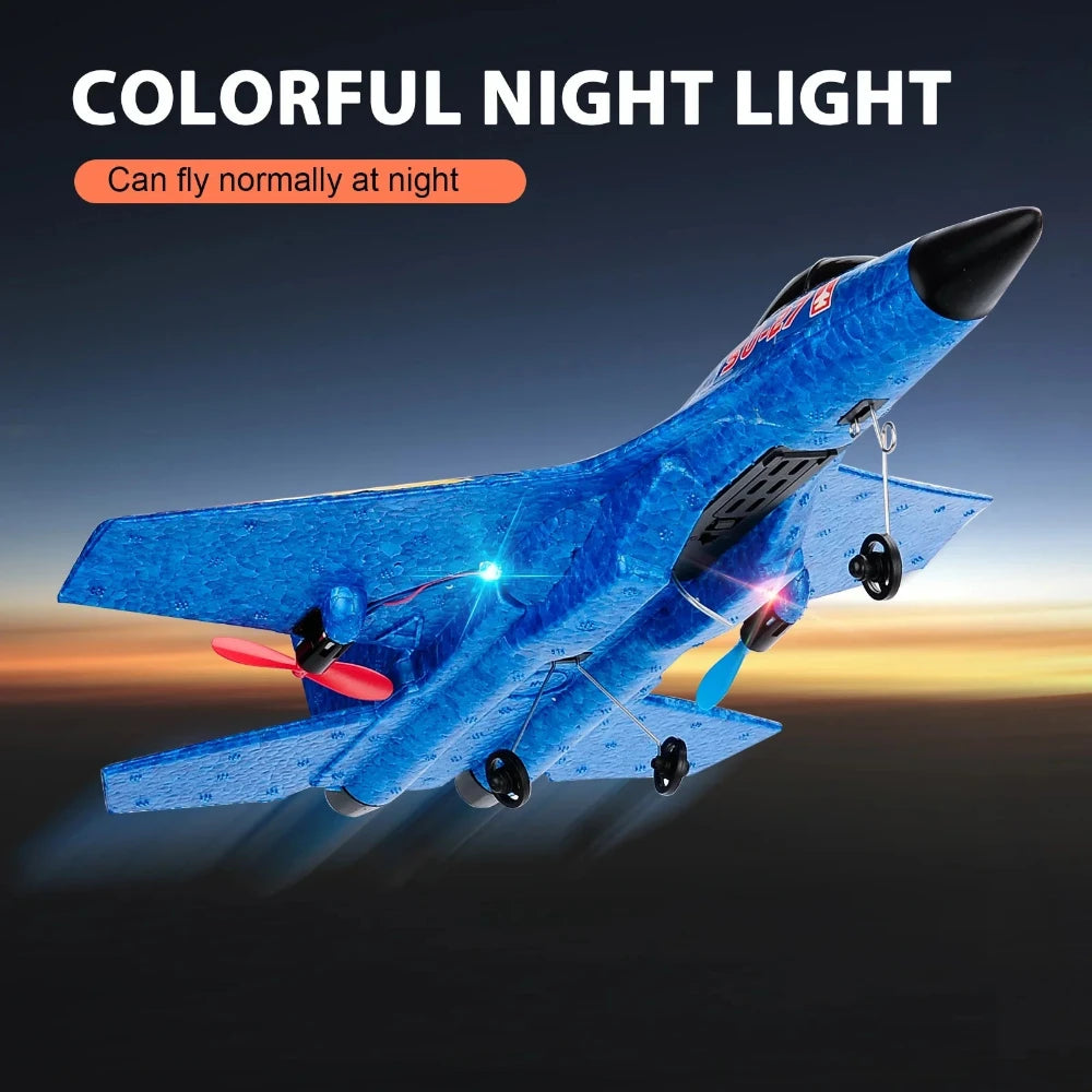 Flying Airplane RC Toy – SU-27 Remote Control Aircraft - Battery Powered Flying Remote Controlled Airplane - For Children, EPP Foam Design