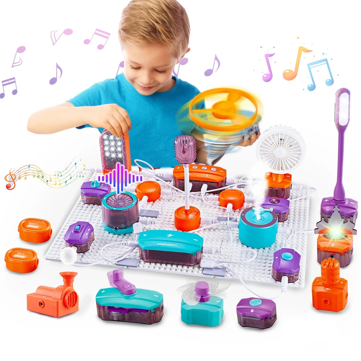 DIY Electronics Exploration Kit for Kids - 150+ Science Projects & Physics Experiments Circuit Board Educational Toy for Ages 6+