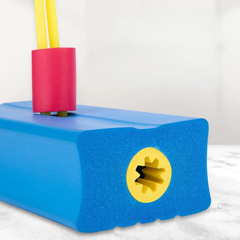 Foam Stick Jumper for Kids - Indoor Outdoor Sports Games Toy for Fun Fitness & Bounce Improvement - Sensory Gift for Boys & Girls
