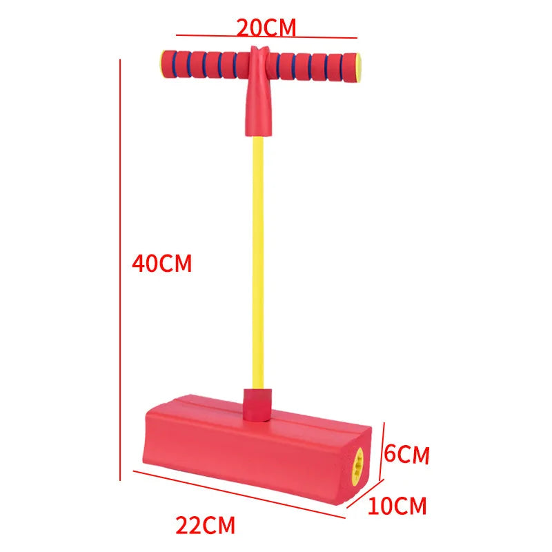 Foam Stick Jumper for Kids - Indoor Outdoor Sports Games Toy for Fun Fitness & Bounce Improvement - Sensory Gift for Boys & Girls