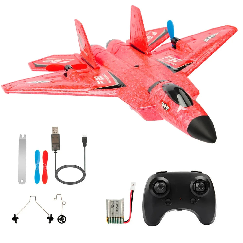 Flying Airplane RC Toy – SU-27 Remote Control Aircraft - Battery Powered Flying Remote Controlled Airplane - For Children, EPP Foam Design