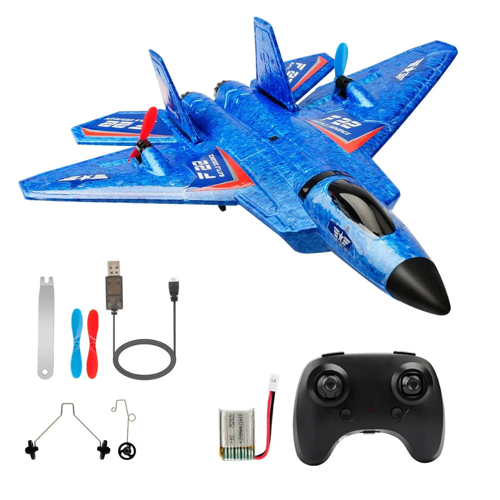 Flying Airplane RC Toy – SU-27 Remote Control Aircraft - Battery Powered Flying Remote Controlled Airplane - For Children, EPP Foam Design