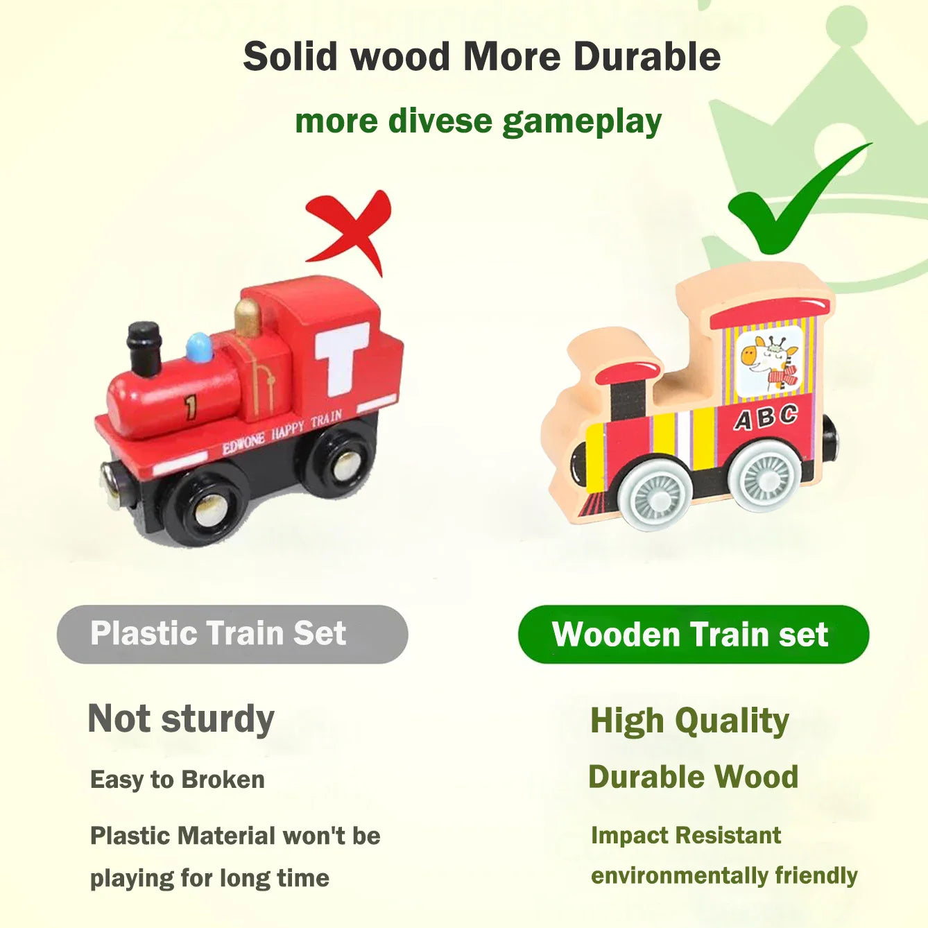 Montessori Magnetic Wooden Train Set for Kids - Educational Animal Sorting Toy for Early Learning and Cognitive Development