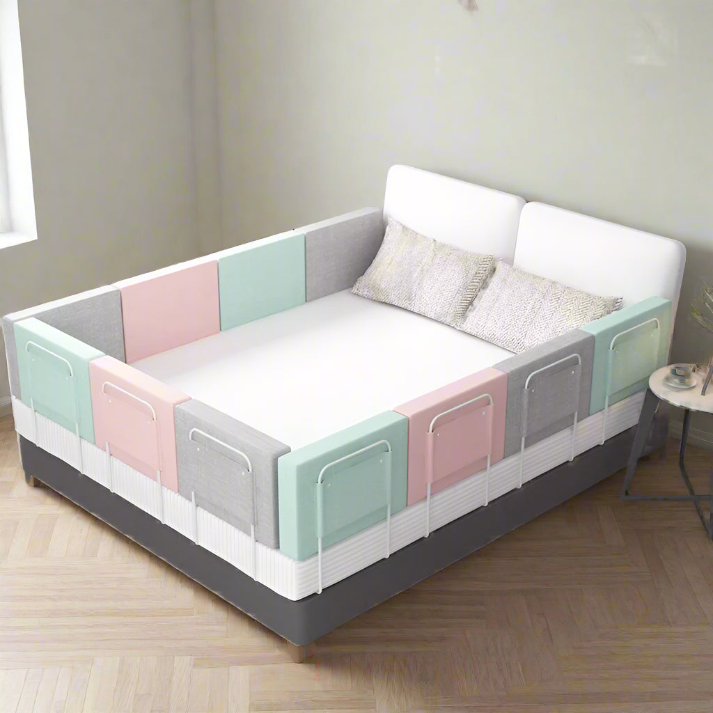Baby Bed Rail Safety Barrier - 47cm Child Bed Fence Railing for Kids' Bed Protection and Safety