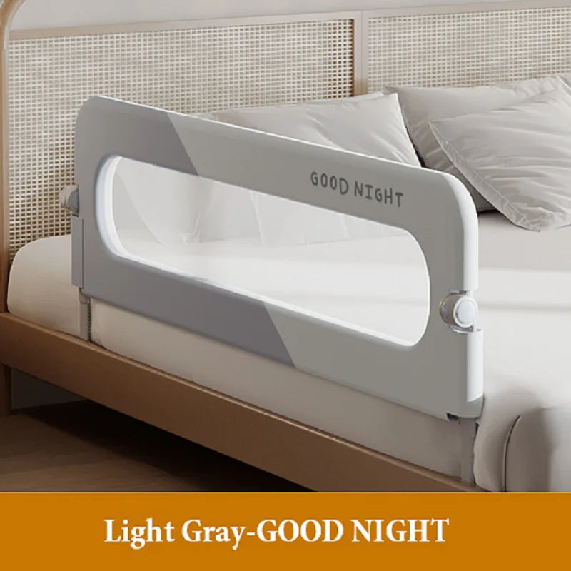 Baby Bed Rail Guardrail Safety Barrier for Crib & Toddler Bed - Prevents Falling, Side Protective Rail for Safe Sleep
