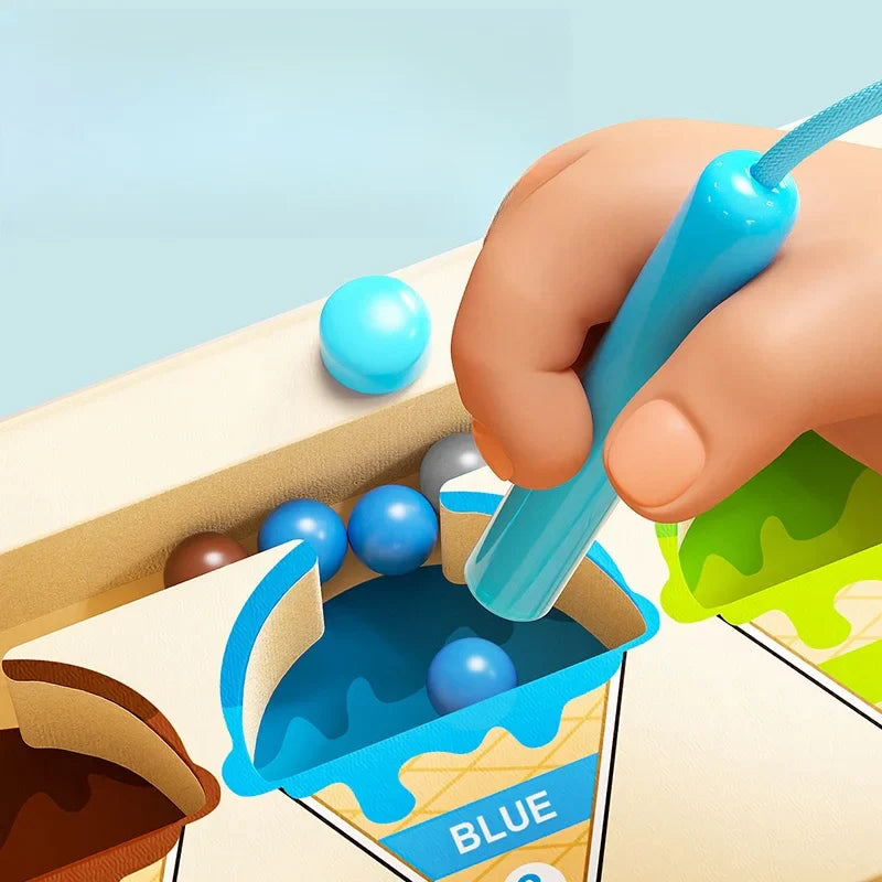 Magnetic Bead Maze Toy for Kids - Puzzle Game for Attention & Concentration Training Ages 2-6
