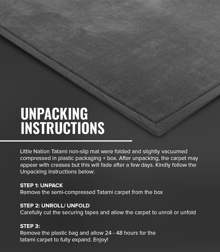 Sensory Rug for Babies | Non-Slip Tatami Matting | Thick Padded play Mat