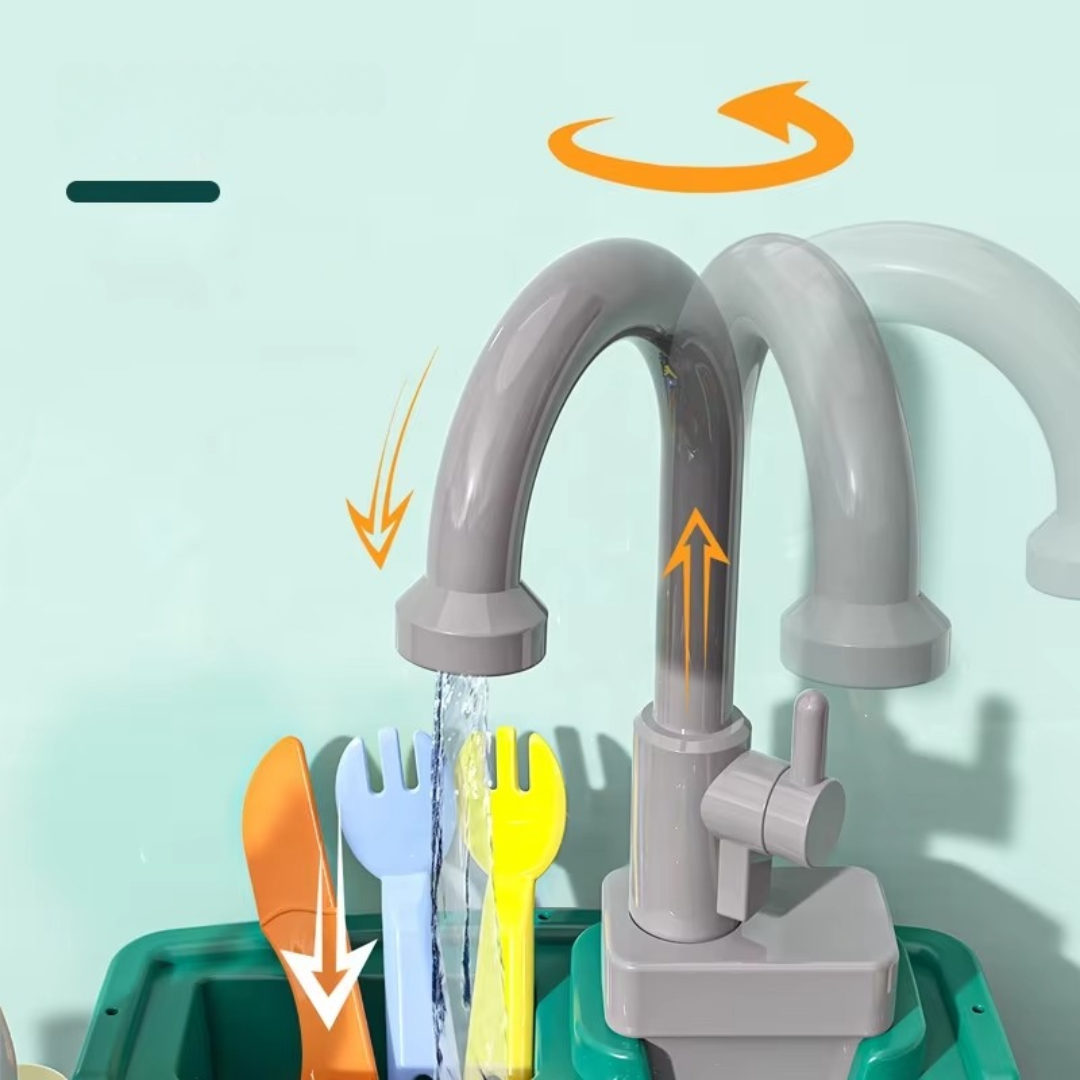 Magic Water Play Kitchen | Realistic Tap, Safe Materials & Engaging Role-Play for Kids
