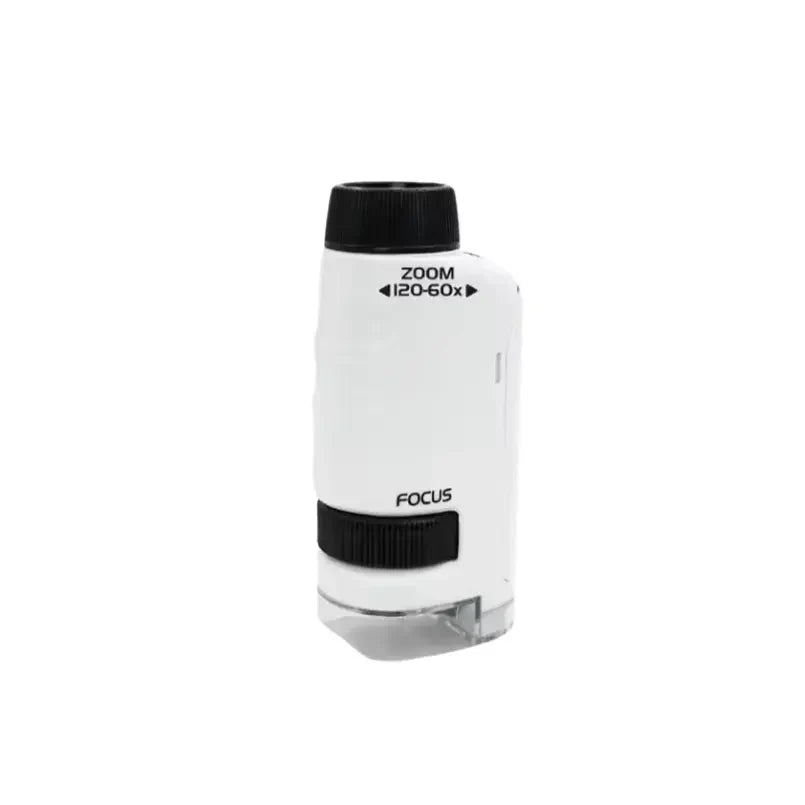 Kids Portable Microscope | 60-120x Magnification with LED Light for STEM Learning and Nature Exploration