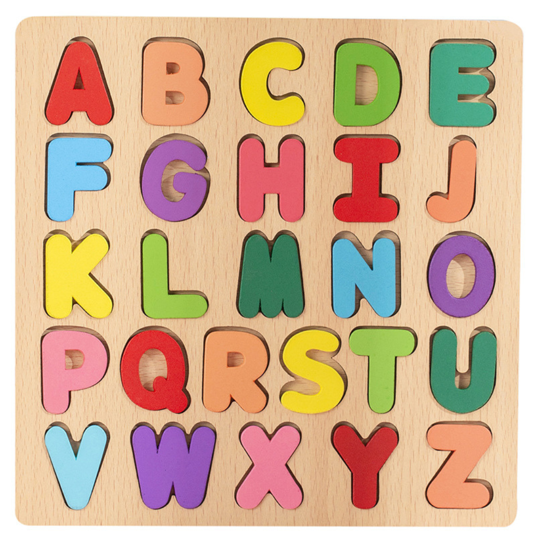 Woodland Wonders™ | Wooden Shapes, Numbers & Letters Puzzle for Early Learning & Educational Play