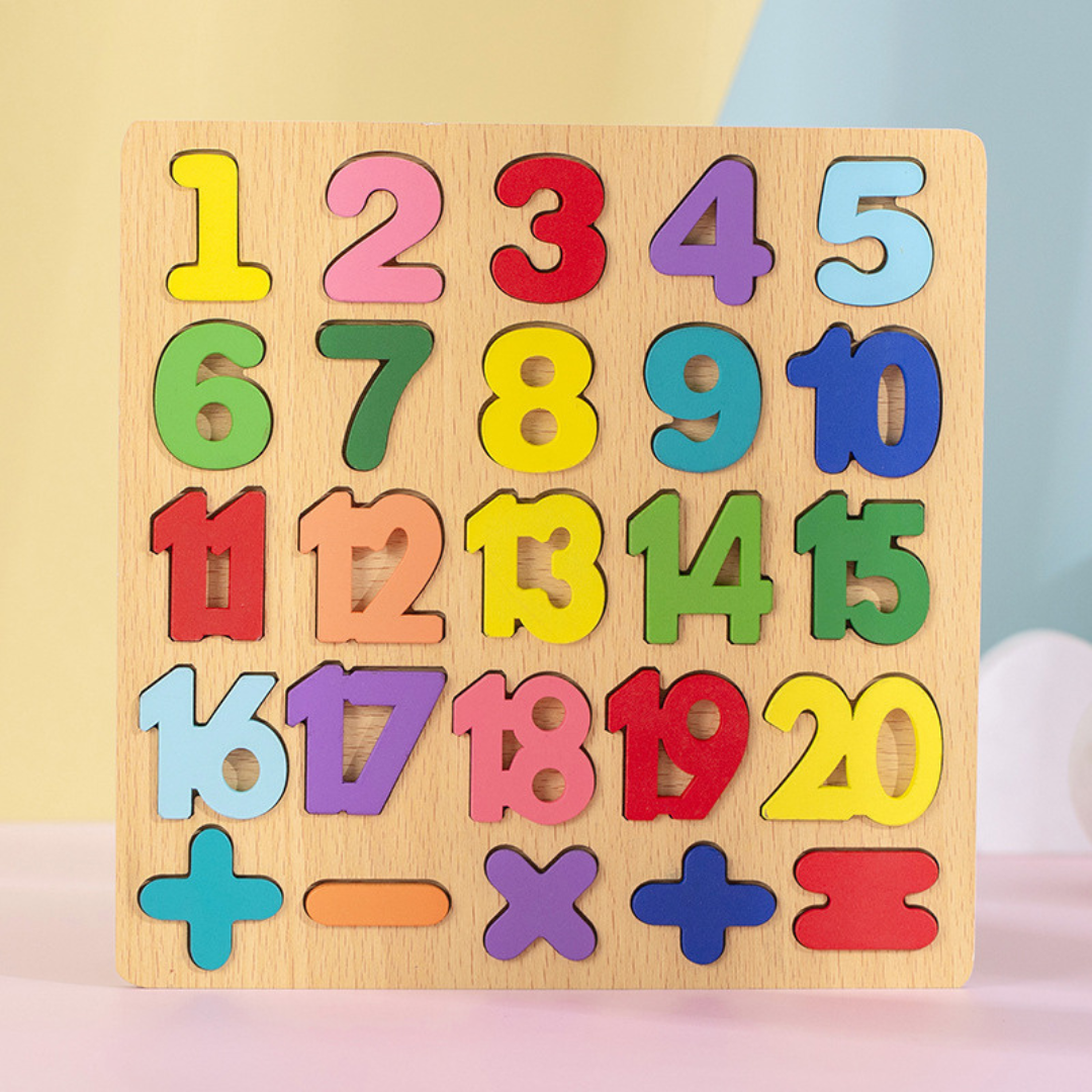 Woodland Wonders™ | Wooden Shapes, Numbers & Letters Puzzle for Early Learning & Educational Play