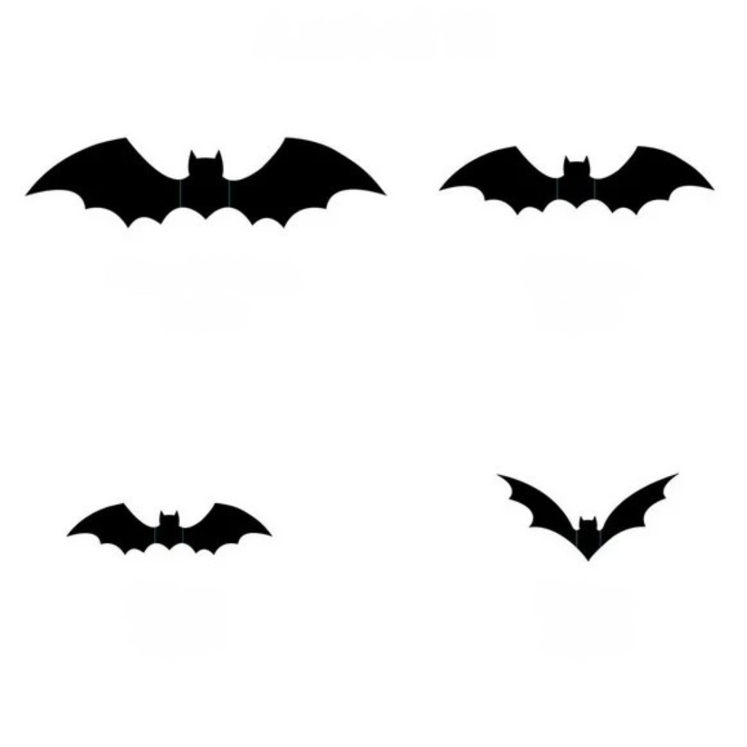 3D Bat Wall Decals | Realistic, Reusable Halloween Decorations for Spooky Parties & Haunted House Decor