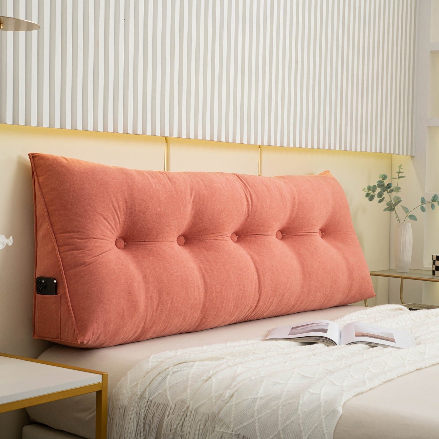 Luxury Wedge Pillow | Extra Large Backrest Cushion with Superior Support