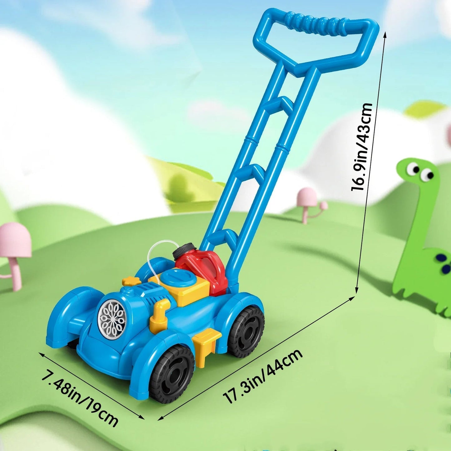 Whimsical Mow™ | Bubble Lawn Mower Toy for Kids | Interactive Outdoor Play | Safe & Fun Gardening Experience