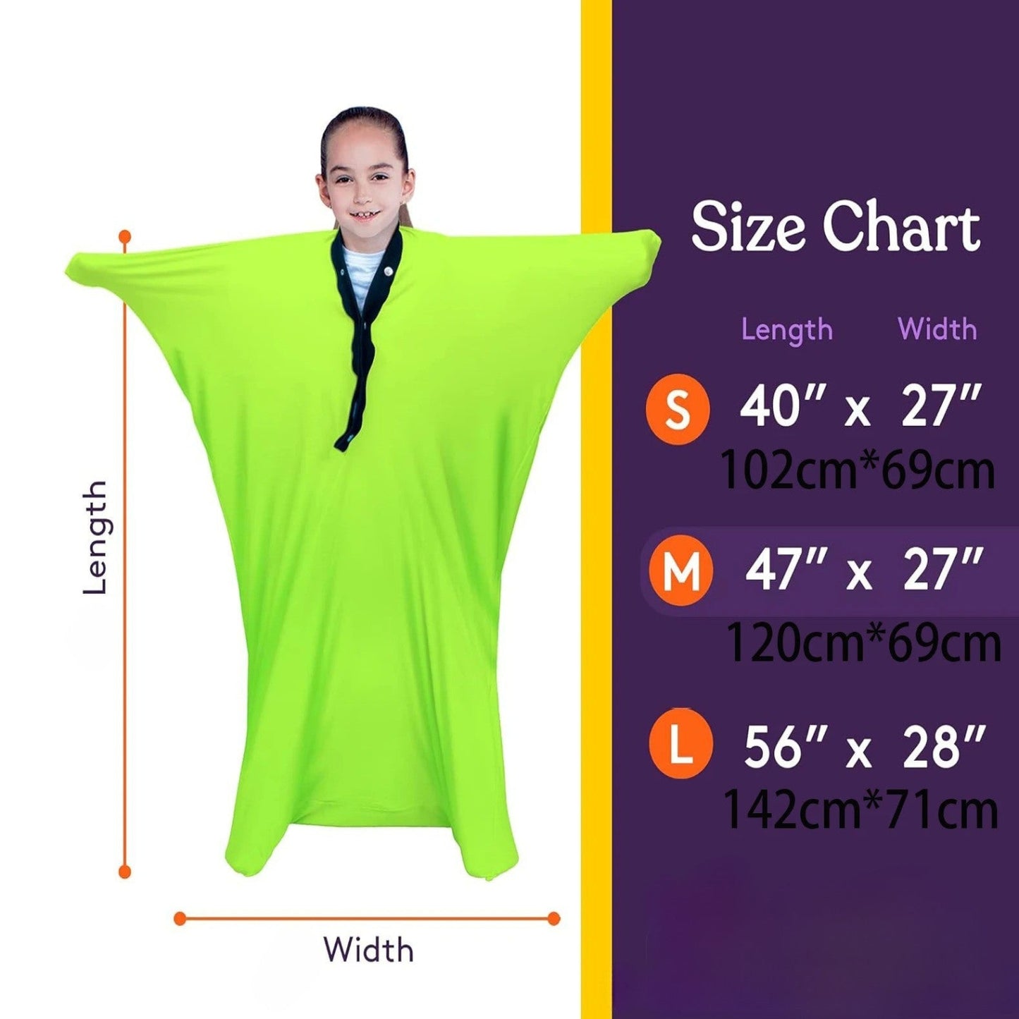Sensory Body Sock | Calming Compression for Autism Products | Relaxing and Soothing for Sensory Needs