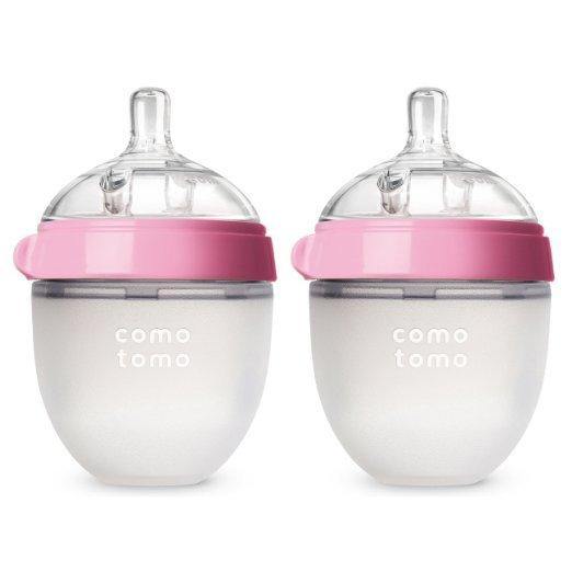 Silicone Baby Bottles – Mimics Breastfeeding for Happy Feeding