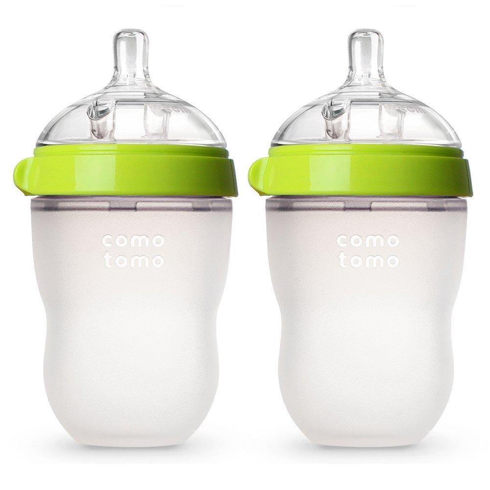Silicone Baby Bottles – Mimics Breastfeeding for Happy Feeding