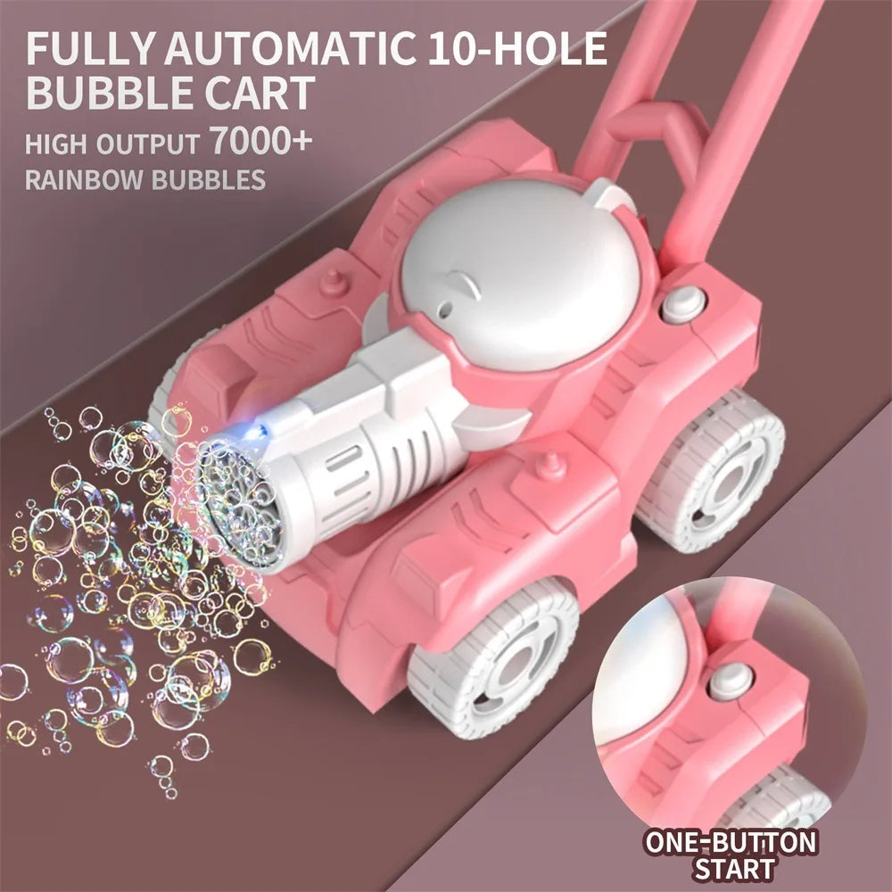 Whimsical Mow™ | Bubble Lawn Mower Toy for Kids | Interactive Outdoor Play | Safe & Fun Gardening Experience