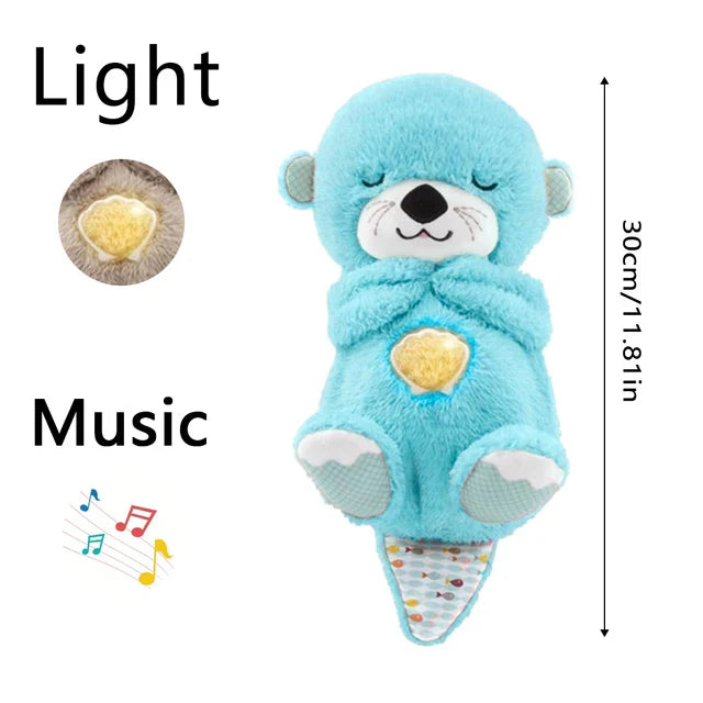 Sleepy Bedtime Breathing Otter Toy