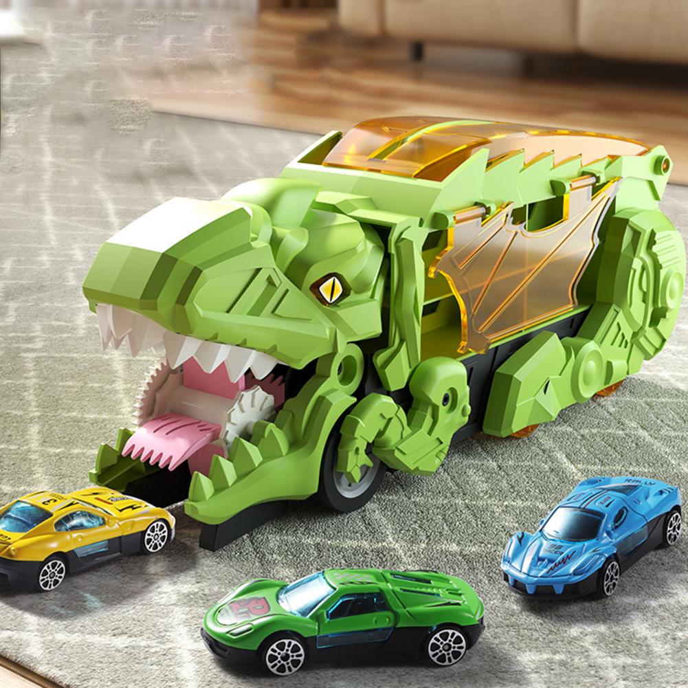 Children’s Dino Truck Playset – Dinosaur Car Transporter and Monster Trucks for Boys