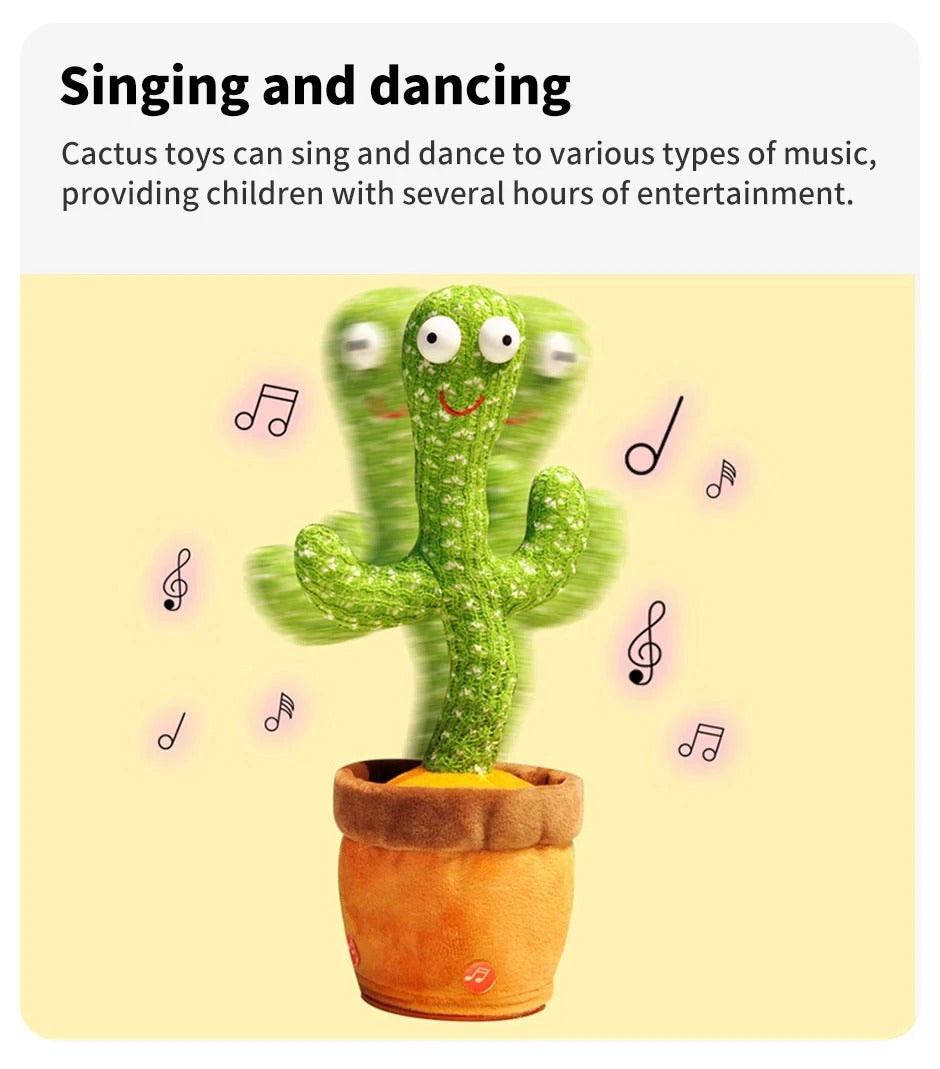 Cactopia™ | Sound-Reacting Dancing Cactus Toy | Interactive Musical Plant for Kids & Home Decor