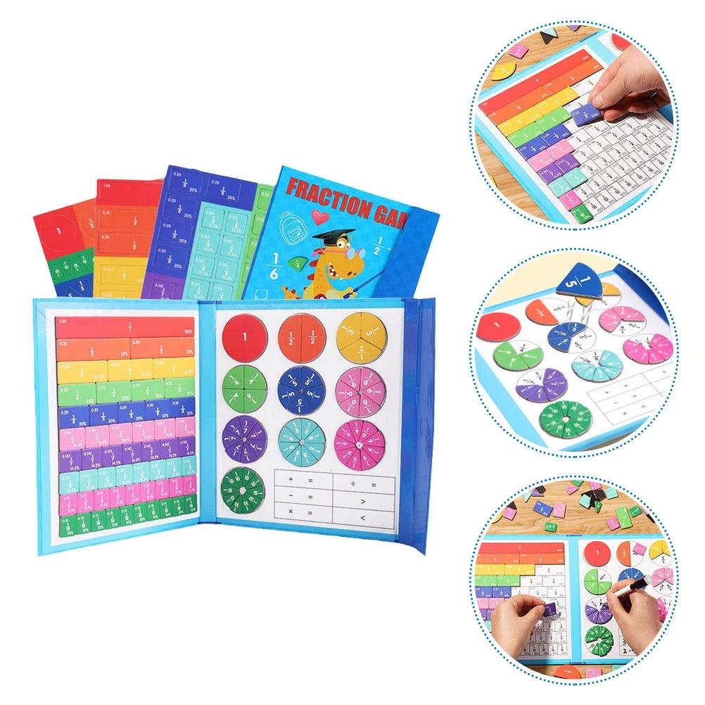 Fractionia™ | Montessori Kids Fraction Magnet Learning Toy for Educational Play & STEM Development