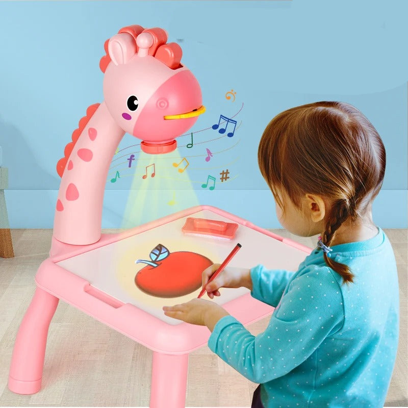 Creative Drawing Desk with Projector | Safe, Compact & Ideal for Kids' Creative Play and Skill Development