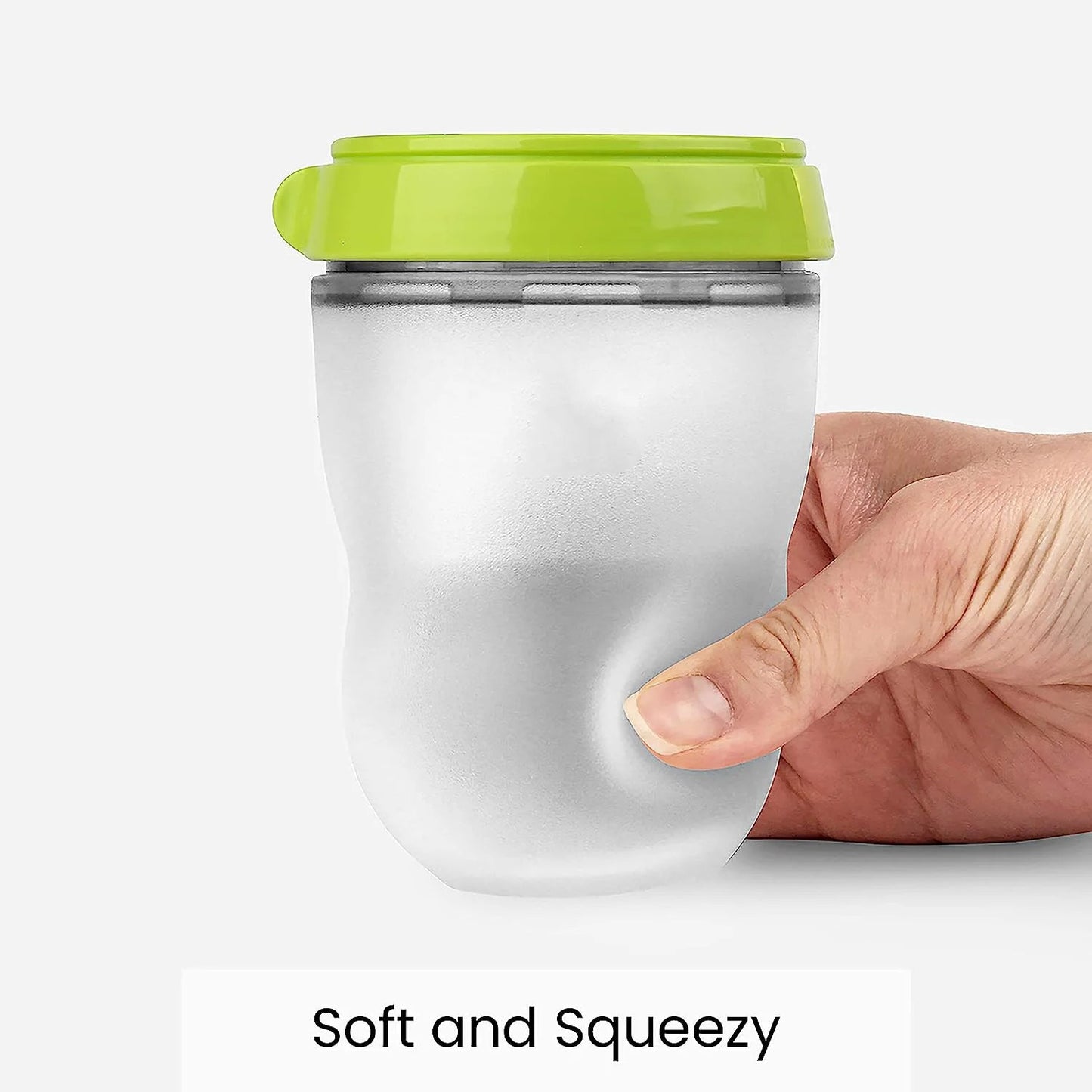 Silicone Baby Bottles – Mimics Breastfeeding for Happy Feeding