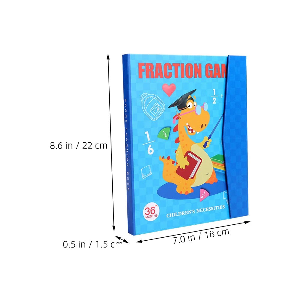 Fractionia™ | Montessori Kids Fraction Magnet Learning Toy for Educational Play & STEM Development