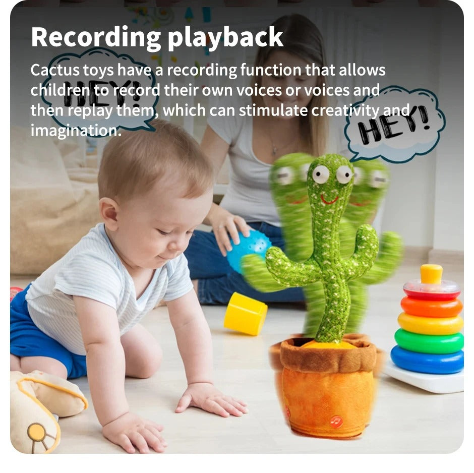 Cactopia™ | Sound-Reacting Dancing Cactus Toy | Interactive Musical Plant for Kids & Home Decor