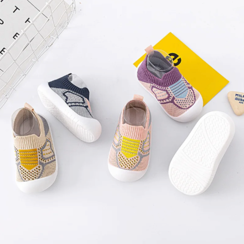Breathable Cotton Mesh Kids Sneakers | Non-Slip, Anti-Collision & Comfortable for Active Playtime Adventures