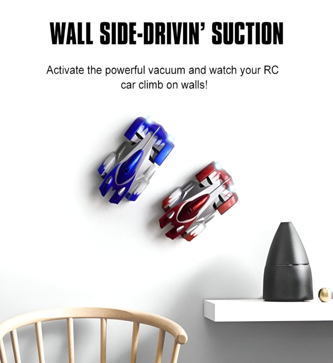 Wall Climbing Car with Remote Control - Thrilling Gravity-Defying High-Speed Stunt Vehicle for Kids