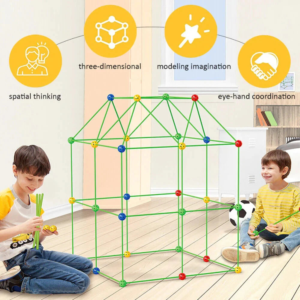Educational DIY Fort Kit for Kids | Fun Craft Kit for Kids STEM