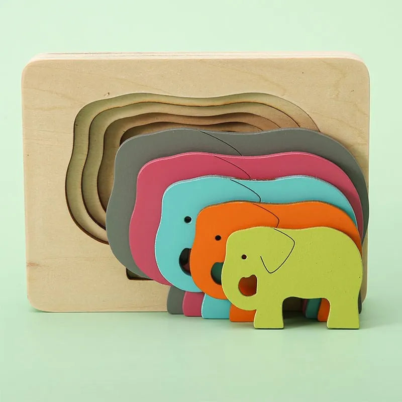 AnimaliaQuest™ | Montessori Wooden Sorting and Learning Toy | Educational Animal Design for Toddlers & Kids