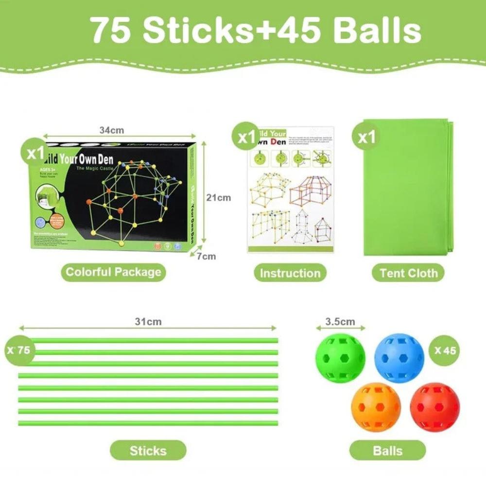 Educational DIY Fort Kit for Kids | Fun Craft Kit for Kids STEM