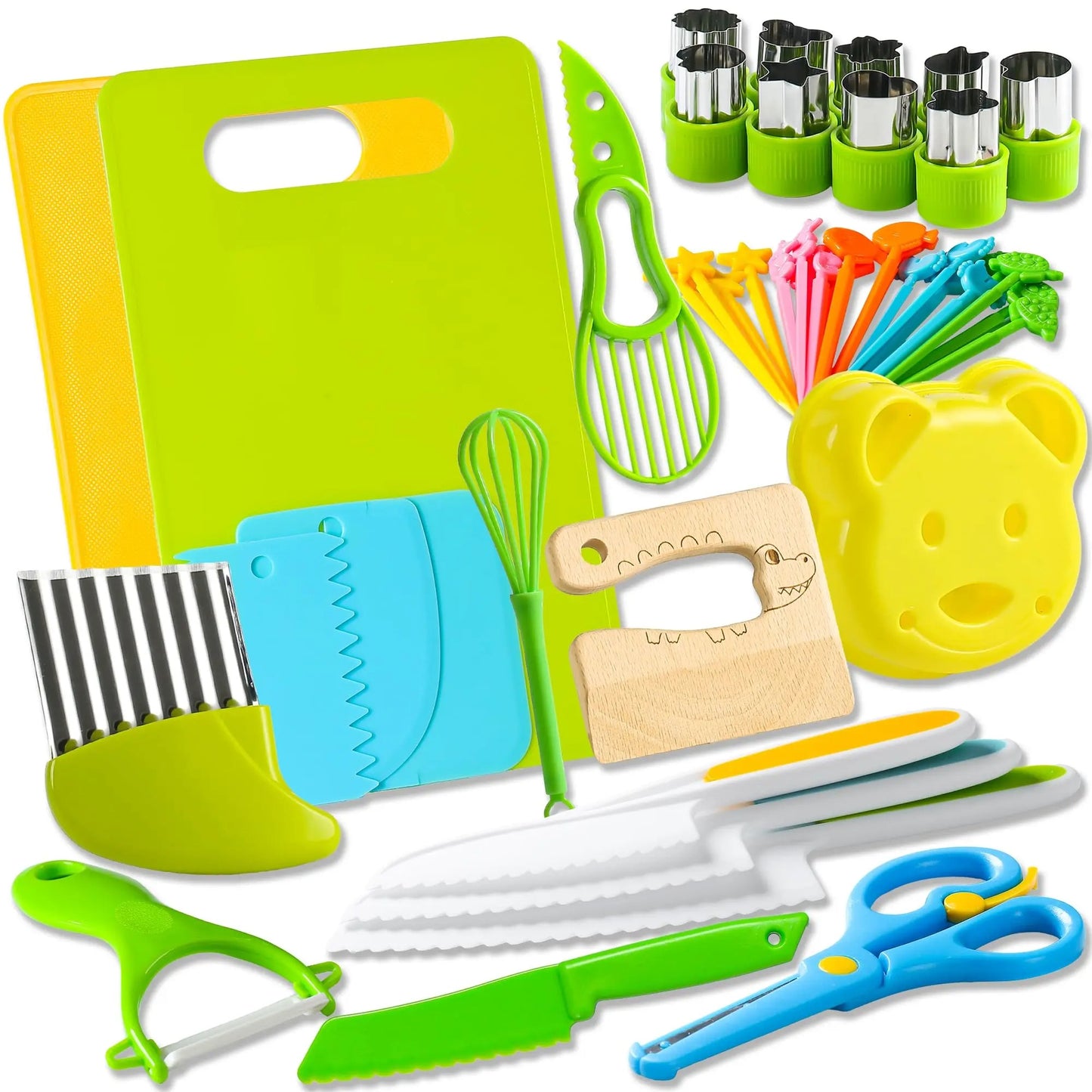 MiniChef Toddler Knife Set & Children's Cooking Set – Ideal for Kids’ Baking & Cooking Fun